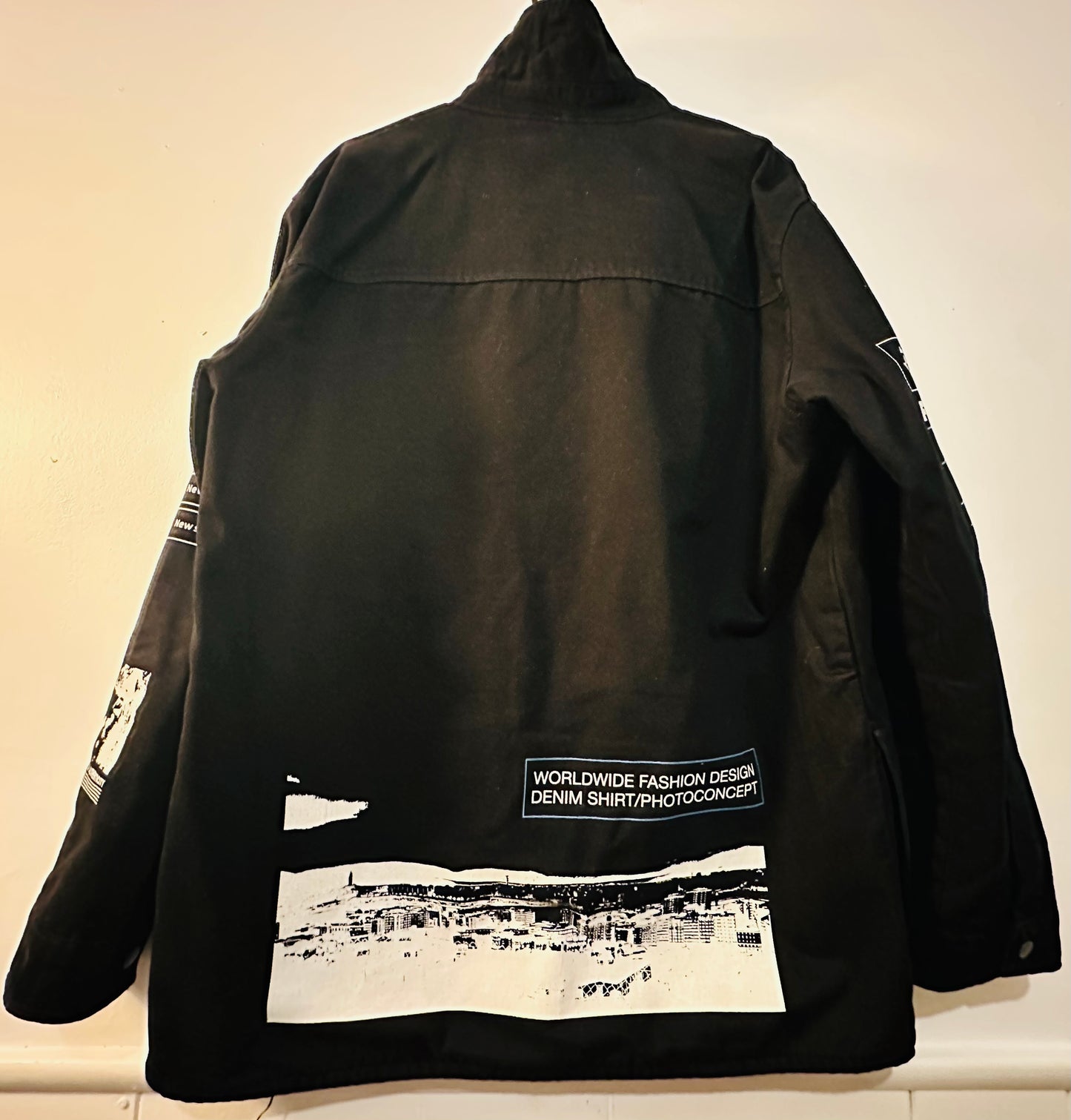 Men’s Zara Denim graphic outerwear jacket