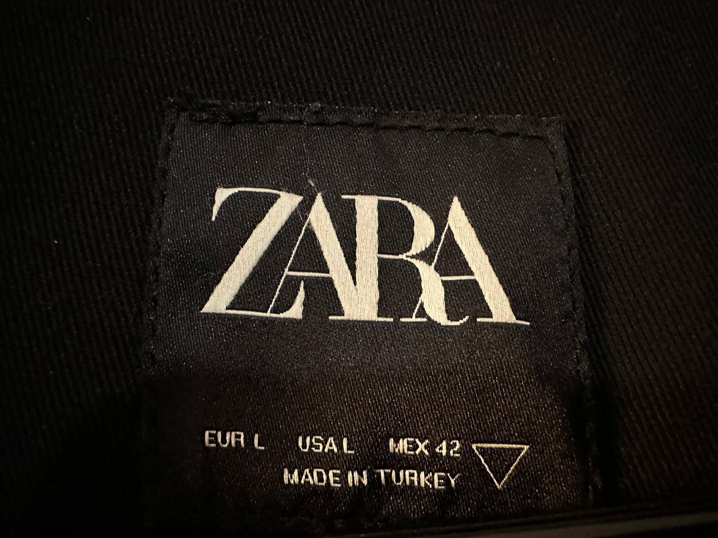 Men’s Zara Denim graphic outerwear jacket